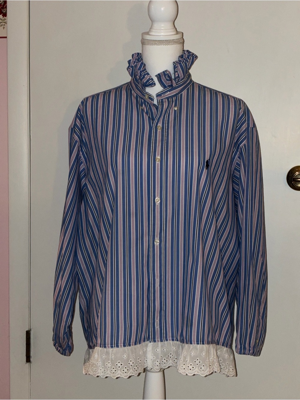 Up cycled Ralph Lauren Girly shirt